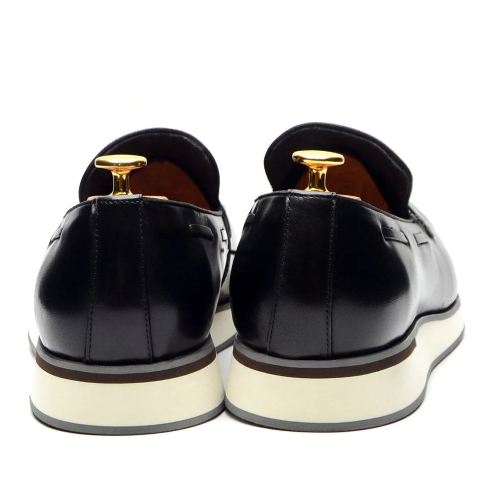 Baskets décontractées en cuir véritable pour hommes