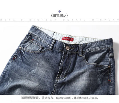 Short en jean gris pour homme