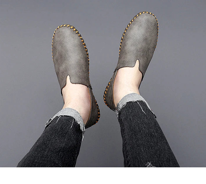 Chaussures décontractées d'extérieur, mocassins faits à la main