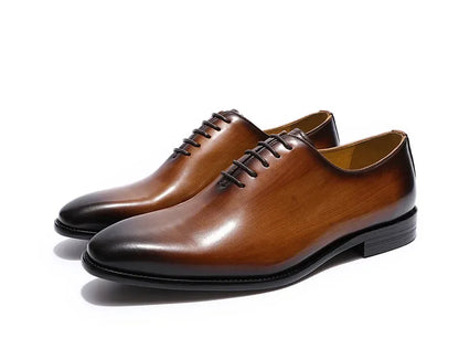 Chaussures Oxford en cuir véritable pour homme
