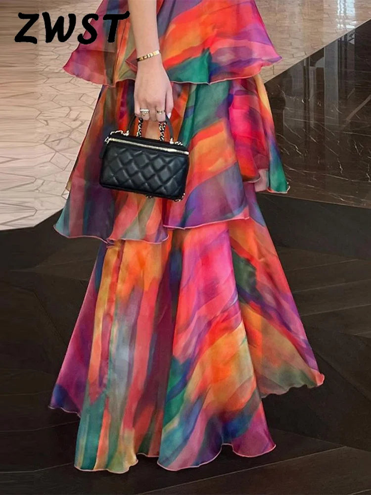 Robe dos nu sexy imprimée pour femmes élégante