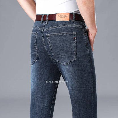 Jean en coton élastique pour homme