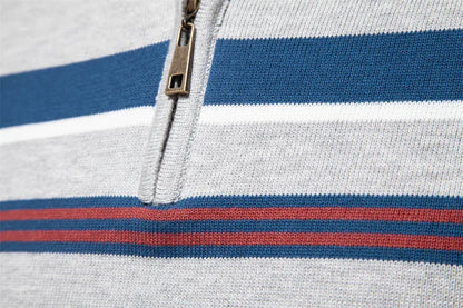 Pull homme automne hiver haute qualité col mi-haut fermeture éclaire