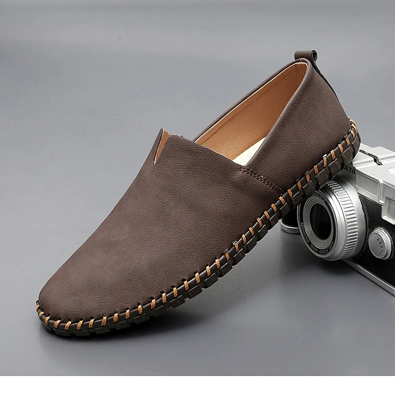 Chaussures décontractées d'extérieur, mocassins faits à la main