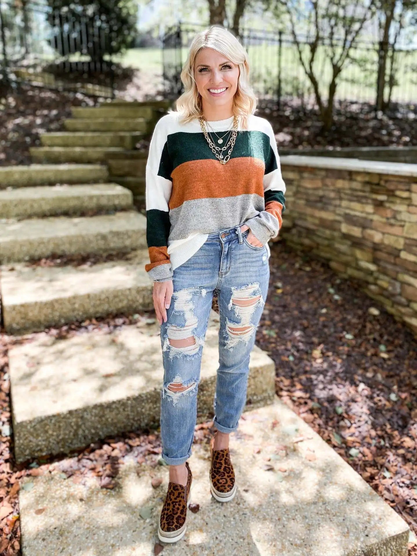 Jeans Femme Pantalon Long Denim Trou Crayon