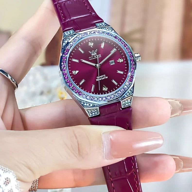 Montres originales pour femmes en cuir