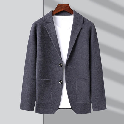 Blazer en tricot de qualité supérieure pour homme