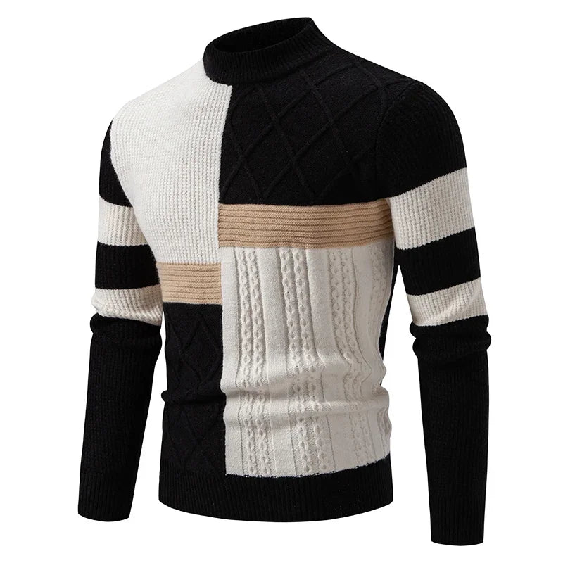 Pull en tricot décontracté et chaud pour homme