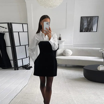 Robe élégante à fleurs 3D et perles pour femmes