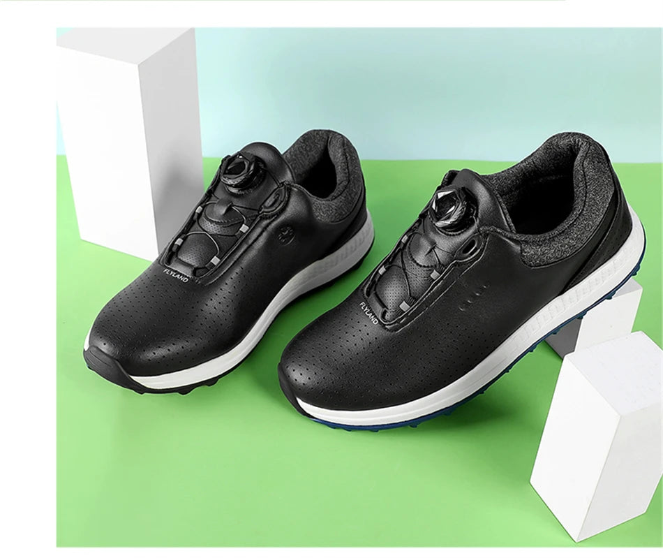 Chaussures de golf respirantes et luxueuses pour hommes