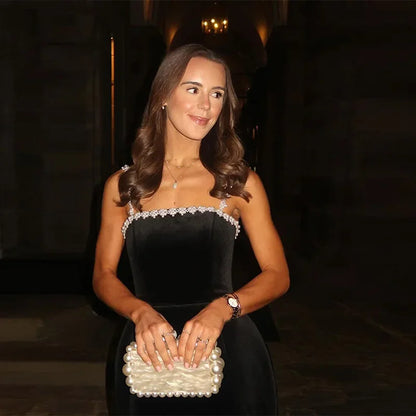 Robe élégante à fleurs 3D et perles pour femmes