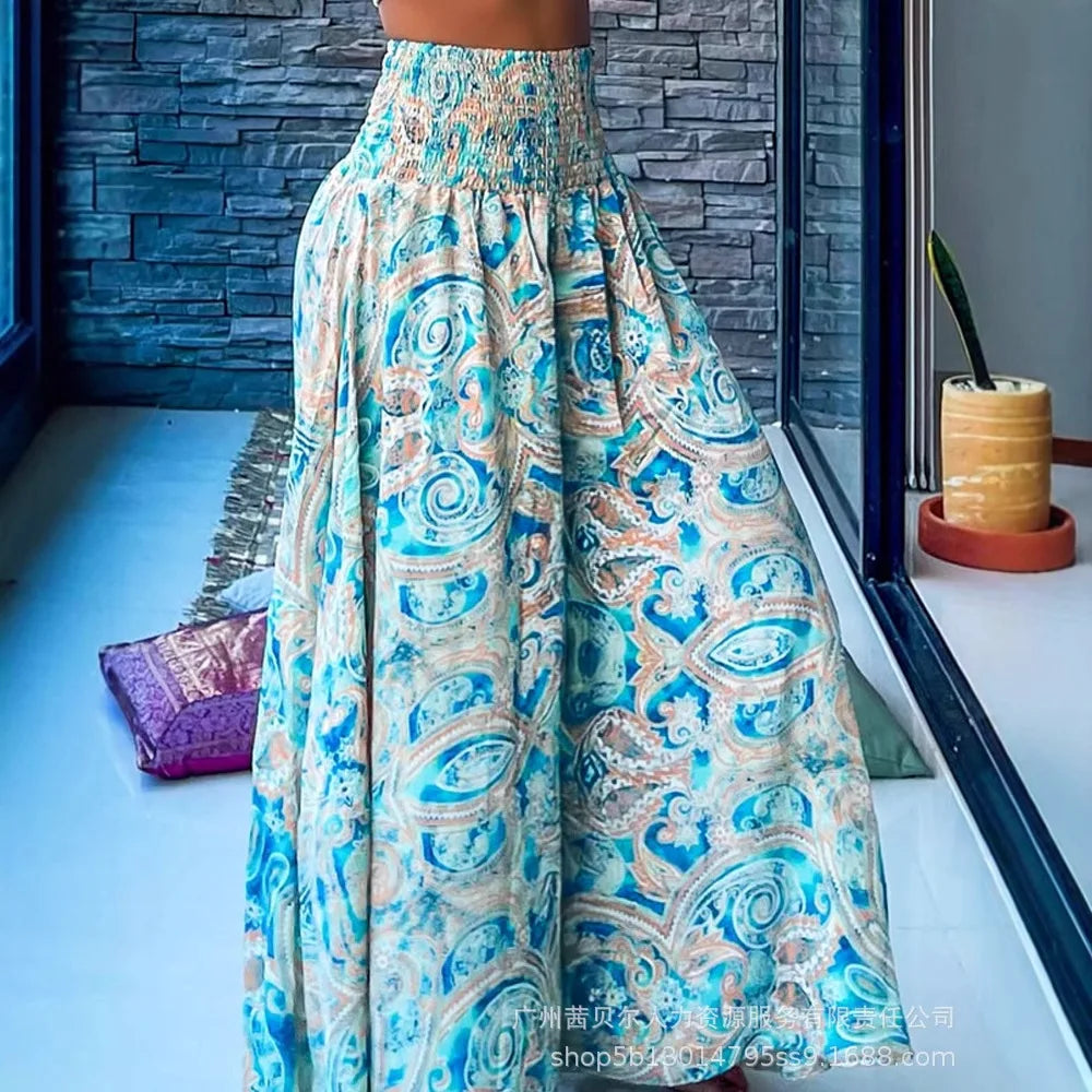 Pantalon long évasé pour femme