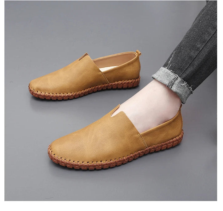 Chaussures décontractées d'extérieur, mocassins faits à la main