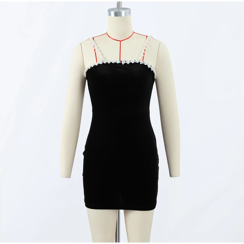 Robe élégante à fleurs 3D et perles pour femmes