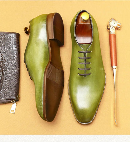 Chaussures Oxford à effet miroir pour hommes