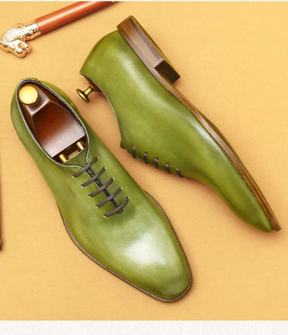 Chaussures Oxford à effet miroir pour hommes
