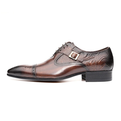 Chaussures de luxe en cuir haut de gamme pour hommes