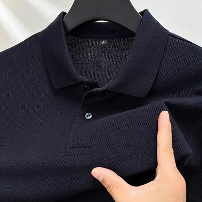 Polo homme 100 % coton, tendance été, décontracté, manches courtes