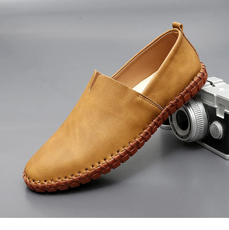 Chaussures décontractées d'extérieur, mocassins faits à la main