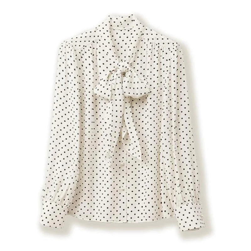 Chemise femme 100% soie de mûrier, col V, coupe fine