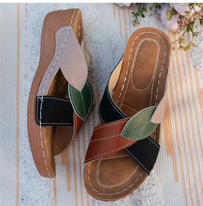 Sandales compensées confortables pour femmes