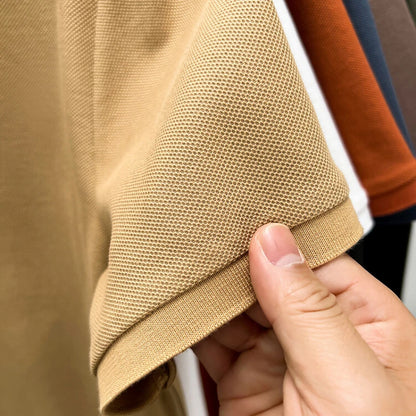 Polo homme 100 % coton, tendance été, décontracté, manches courtes