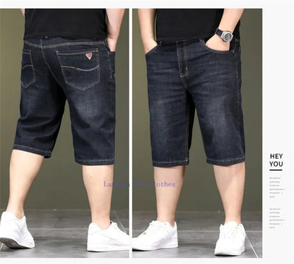 Short d'été en jean fin pour homme, extensible, ample