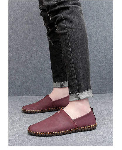 Chaussures décontractées d'extérieur, mocassins faits à la main