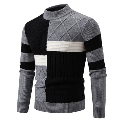Pull en tricot décontracté et chaud pour homme