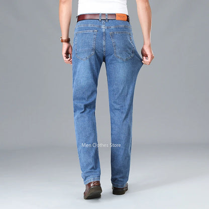 Jean en coton élastique pour homme