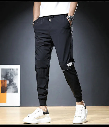 Pantalon décontracté taille élastique pour homme