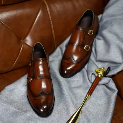 Chaussures classiques en cuir véritable pour hommes