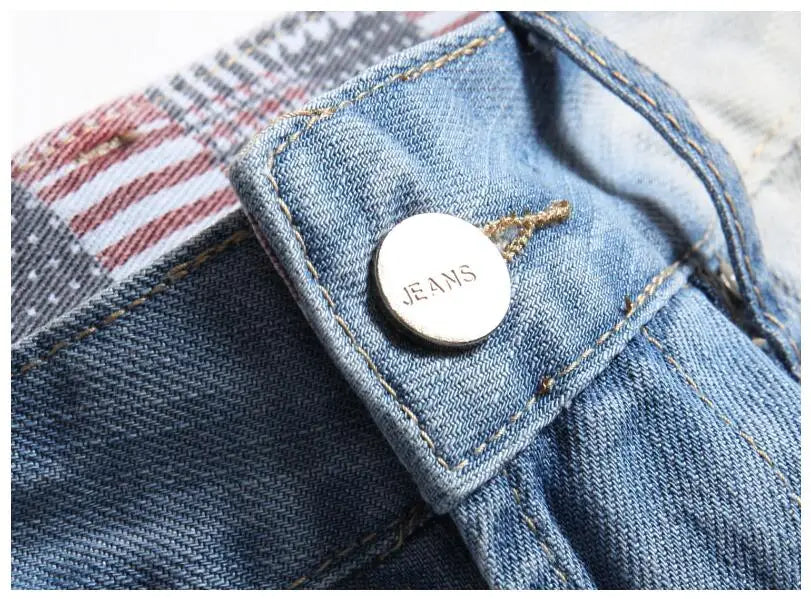 Short en jean bleu clair pour homme