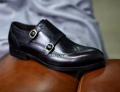 Chaussures classiques en cuir véritable pour hommes