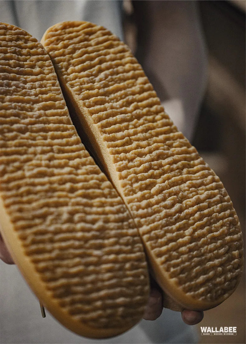 Chaussures vintage kaki Maden, mocassins décontractés à semelle souple