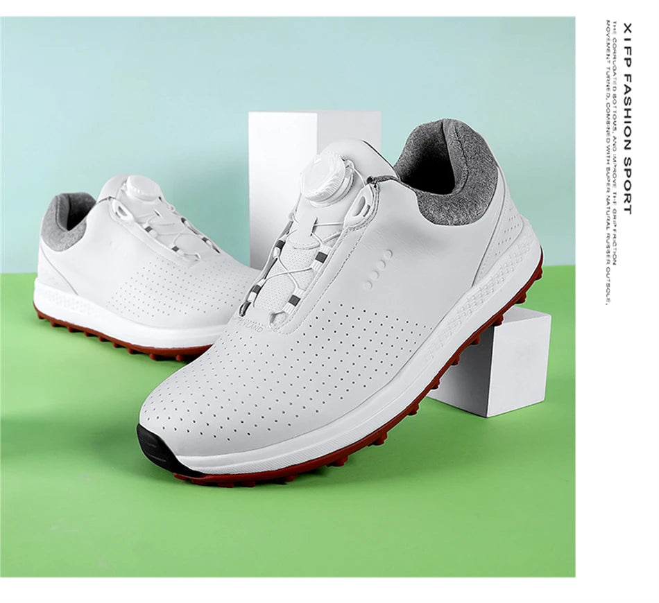Chaussures de golf respirantes et luxueuses pour hommes