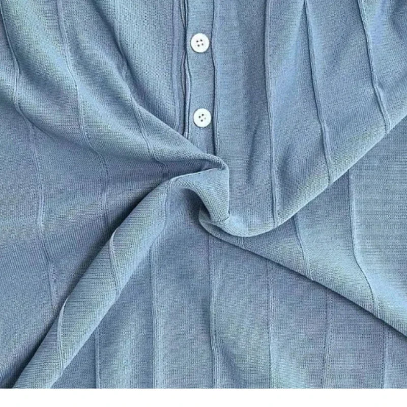Polo à manches courtes et col à revers pour homme, style décontracté