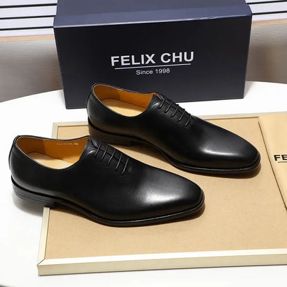 Chaussures Oxford en cuir véritable pour homme