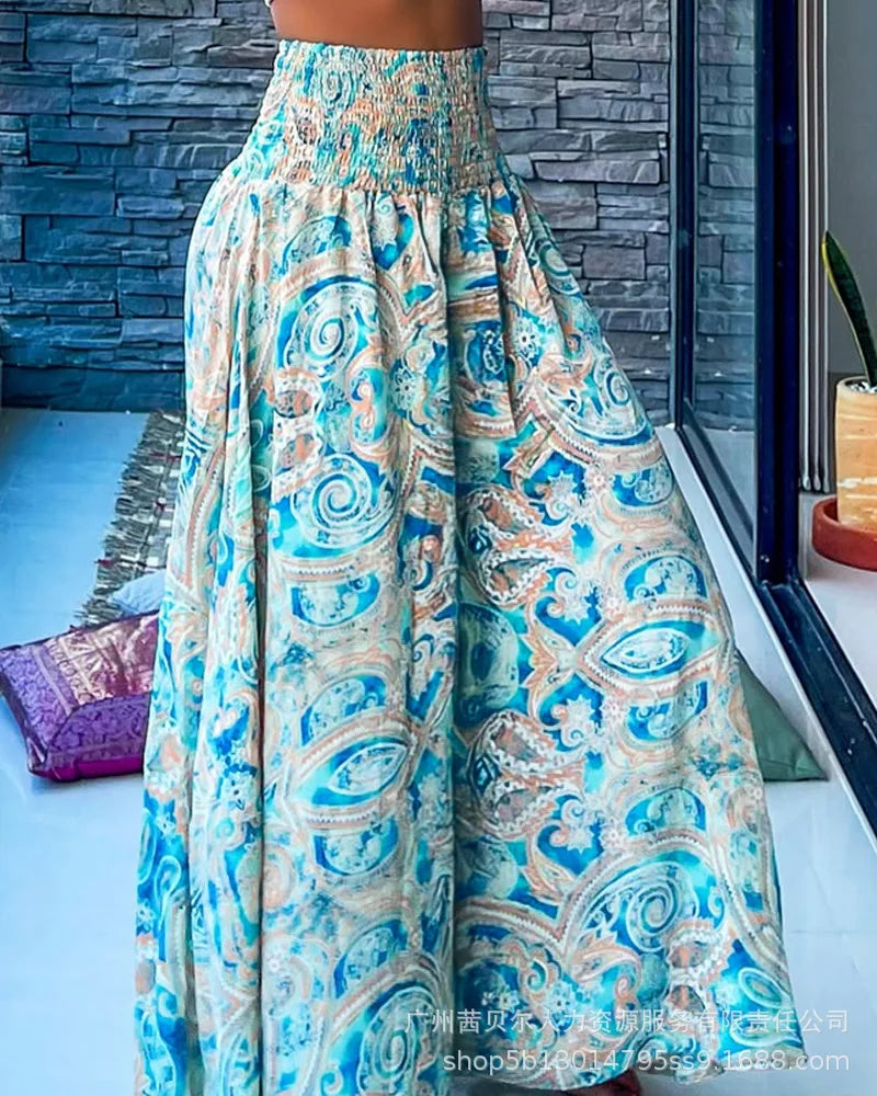 Pantalon long évasé pour femme