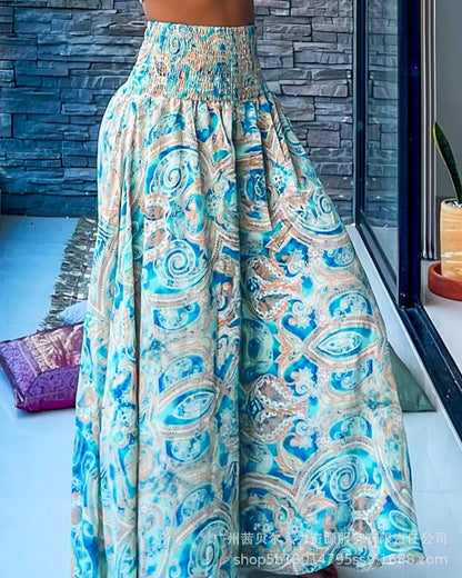 Pantalon long évasé pour femme