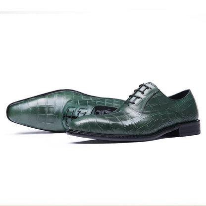 Chaussures habillées pour hommes, automne-hiver, en cuir véritable