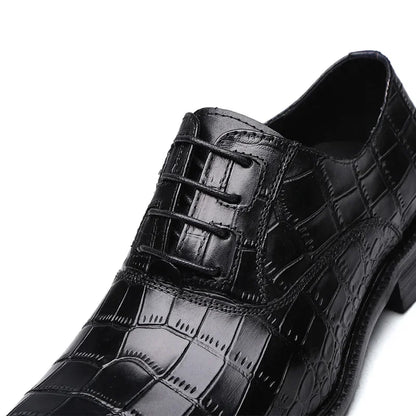 Chaussures habillées pour hommes, automne-hiver, en cuir véritable