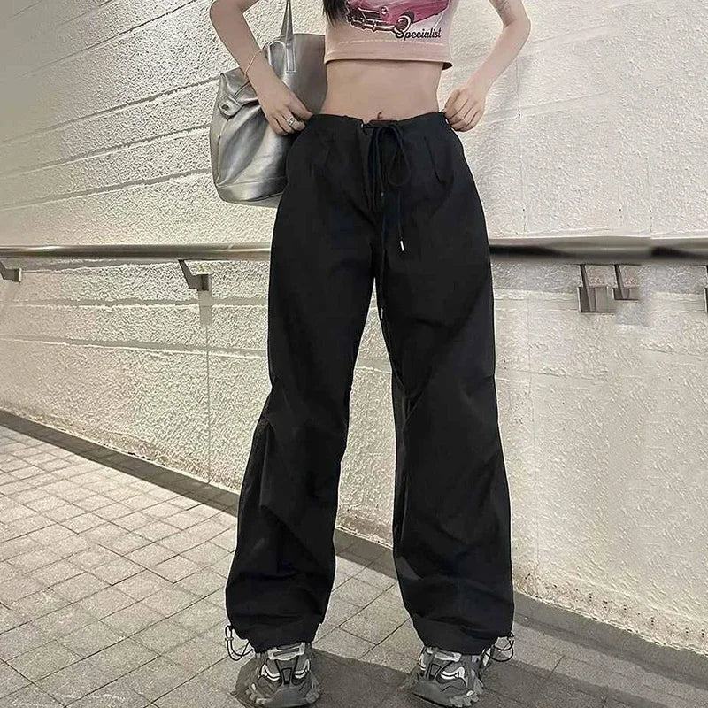 Pantalon cargo ample d'été pour femmes