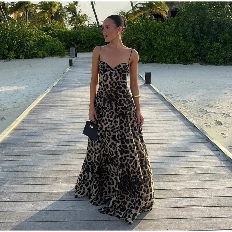 Robe longue trapèze élégante