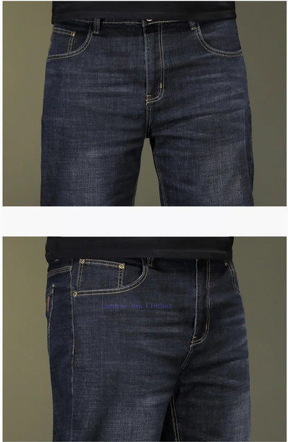 Short d'été en jean fin pour homme, extensible, ample