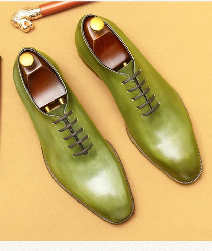 Chaussures Oxford à effet miroir pour hommes
