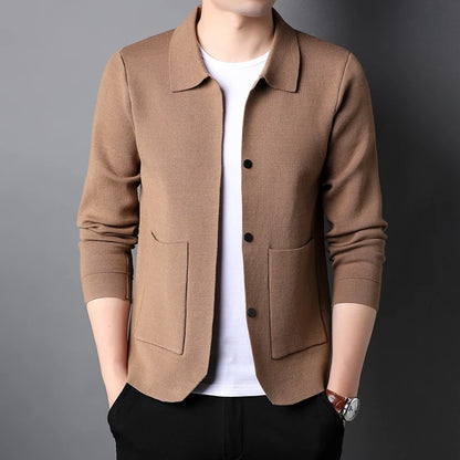 Cardigan à revers pour homme
