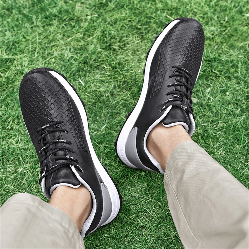Chaussures de golf professionnelles de luxe pour hommes