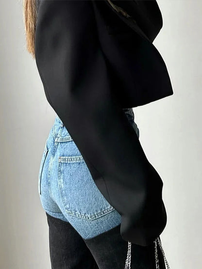 Mode Y2k Patchwork Jeans für Frauen Reißverschlüsse Knopftasche Highwaist Straight Denim Hosen 2025 Frühling Sommer Street Hose