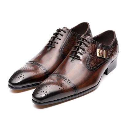 Chaussures de luxe en cuir haut de gamme pour hommes
